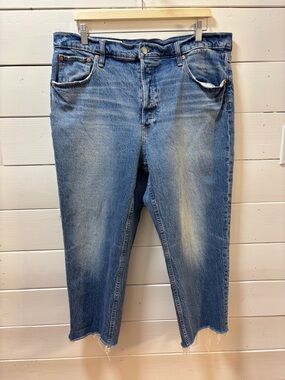 GAP Blue Cheeky Straight High Rise Jeans Size 34